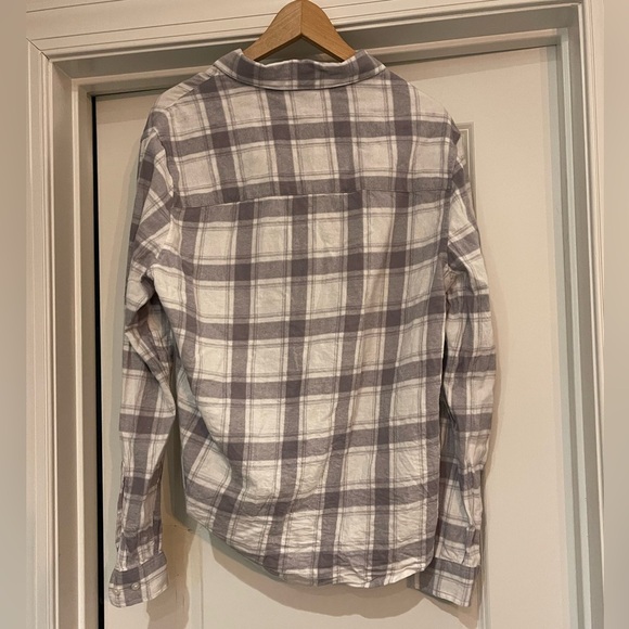 ASOS Gray and White Checkered Button-Down Shirt - Picture 2 of 4